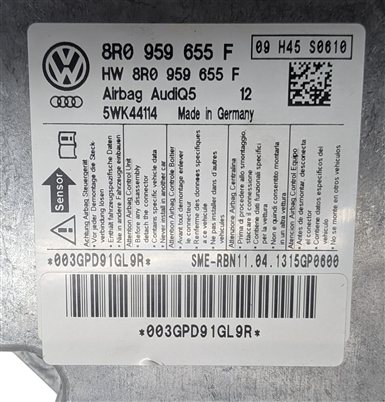 Thumbnail 5: 2013-2014 AUDI Q5 SQ5 (B8 8R) SRS BAG RESTRAINT CONTROL MODULE COMPUTER