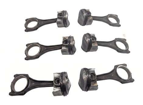 Thumbnail 2: 09-17 AUDI A6 A7 A8 Q5 Q7 S4 S6 Q5 TOUAREG 3.0L SUPERCHARGED ENGINE PISTON SET 6