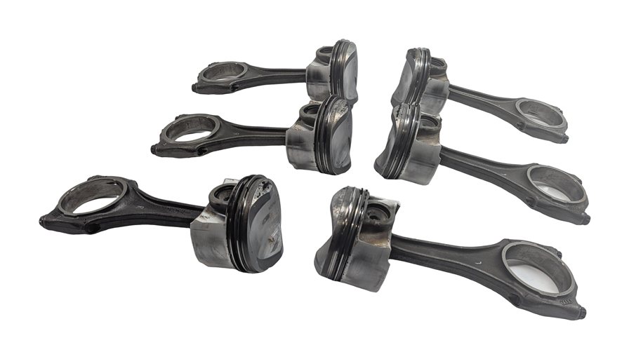 Thumbnail 3: 09-17 AUDI A6 A7 A8 Q5 Q7 S4 S6 Q5 TOUAREG 3.0L SUPERCHARGED ENGINE PISTON SET 6