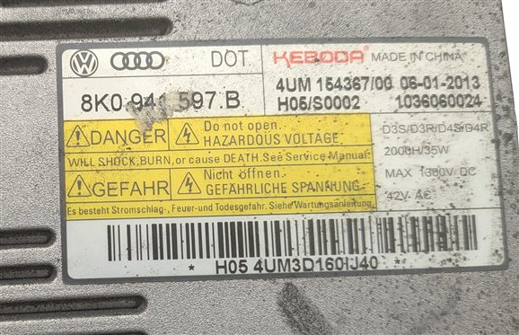 Thumbnail 11: 2013-2017 AUDI Q5 SQ5 (B8 8R) RIGHT PASSENGER XENON HID HEADLIGHT LAMP (NON AFS)