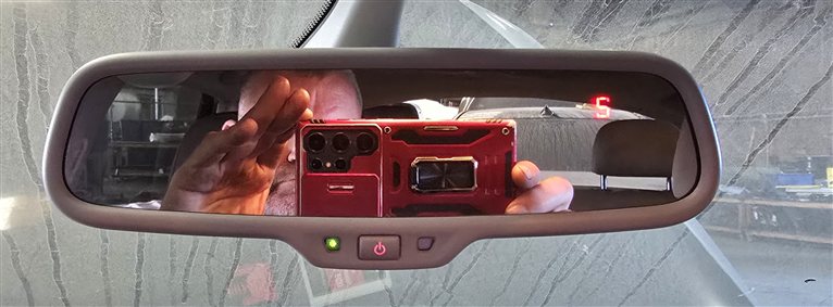 Thumbnail 2: 12-17 AUDI A5 S5 RS5 A8 S8 Q5 SQ5 AUTODIM REARVIEW MIRROR w/COMPASS (Grey)