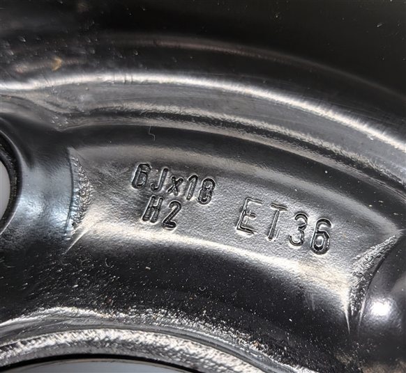 Thumbnail 4: 2009-2017 AUDI Q5 (B8 8R) 18x6 COLLAPSIBLE SPARE TIRE WHEEL RIM