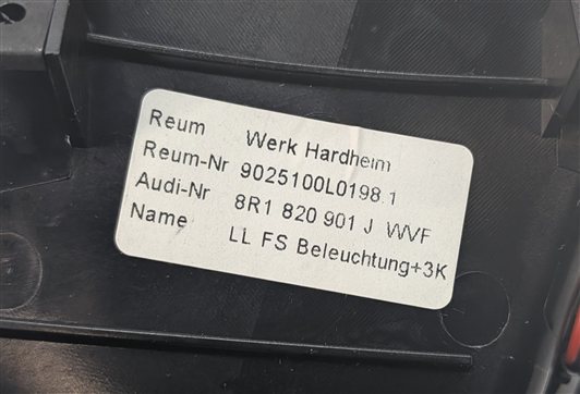 Thumbnail 5: 2013 AUDI Q5 (B8 8R) FRONT LEFT DRIVER DASH HEAT AIR AC VENT (Black)