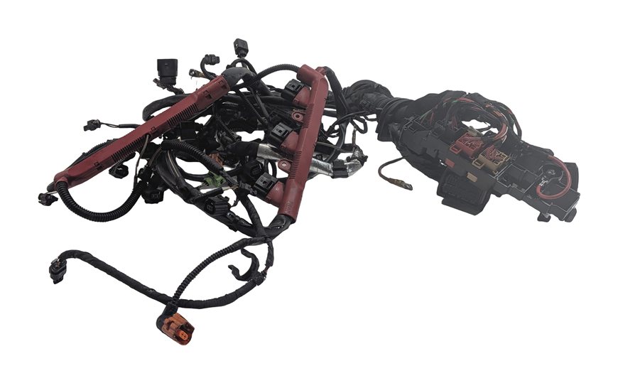 Thumbnail 2: 2013 AUDI Q5 (B8 8R) 3.0L SUPER (CTUC) ENGINE MOTOR WIRING WIRE HARNESS