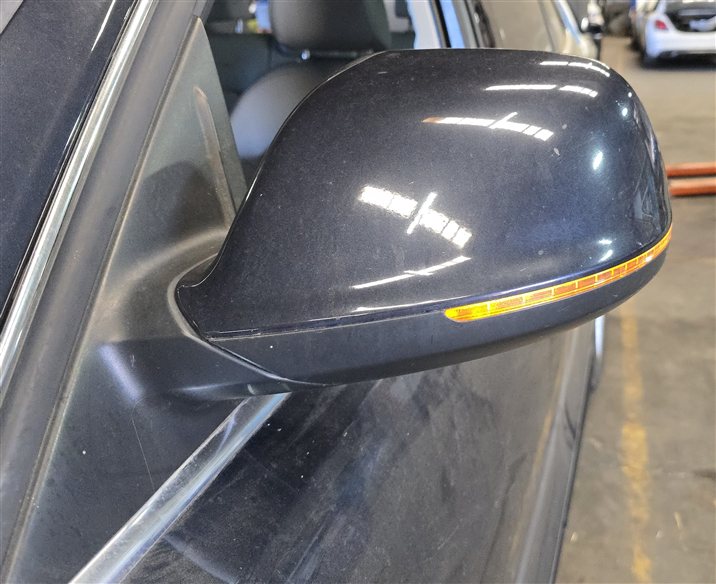 Thumbnail 2: 09-14 AUDI Q5 (8R) LEFT P-FOLD HEAT AUTODIM MEMORY DOOR MIRROR w/ LIGHT (Blue)