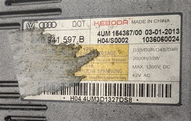 Thumbnail 8: 2013 AUDI Q5 (B8 8R) HID XENON HEADLIGHT BALLAST DRL CONTROL MODULE SET/5