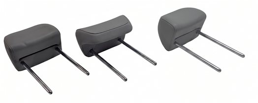 Thumbnail 2: 13-17 AUDI Q5 SQ5 (B8 8R) REAR SEAT HEADREST SET 3 LEATHERETTE (Grey)