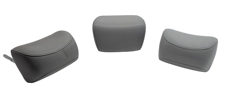 Thumbnail 3: 13-17 AUDI Q5 SQ5 (B8 8R) REAR SEAT HEADREST SET 3 LEATHERETTE (Grey)