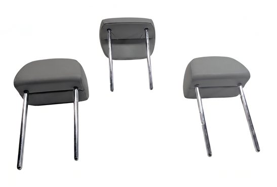 Thumbnail 4: 13-17 AUDI Q5 SQ5 (B8 8R) REAR SEAT HEADREST SET 3 LEATHERETTE (Grey)