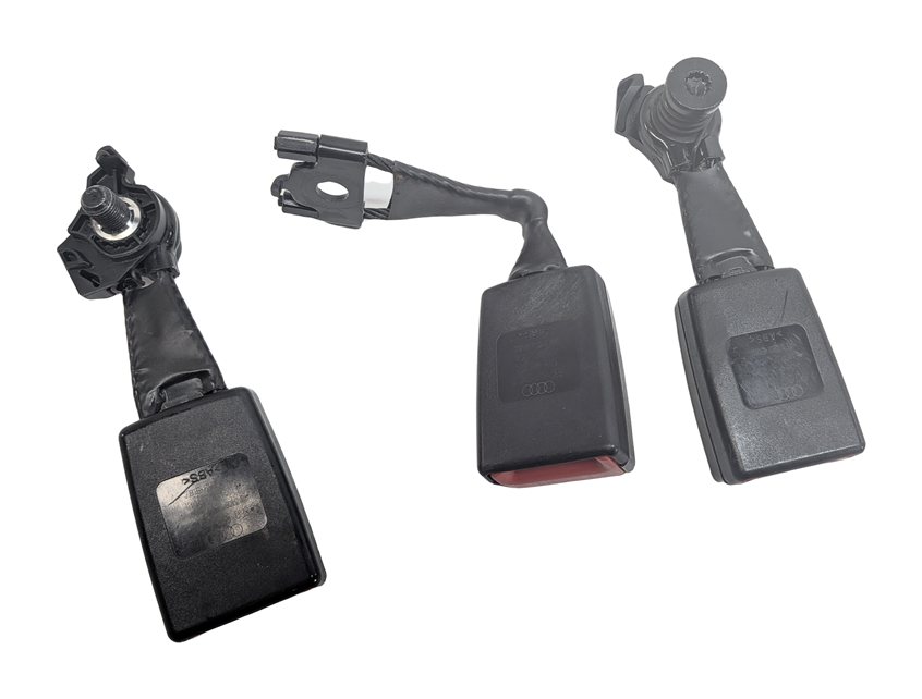 Thumbnail 3: 2013 AUDI Q5 (B8 8R) REAR LEFT CENTER RIGHT SEAT SEATBELT BUCKLE RECEIVER SET/3