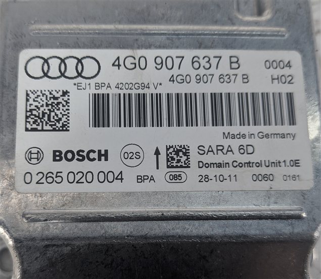 Thumbnail 8: 2012 AUDI A6 (C7 4G) ESP YAW RATE ACCELERATION STABILITY SENSOR MODULE