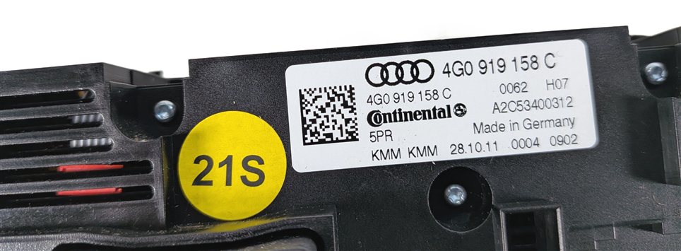 Thumbnail 6: 12-15 AUDI A6 A7 S6 S7 C7 4G8 REAR HEATER AC TEMPERATURE CLIMATE CONTROL PANEL