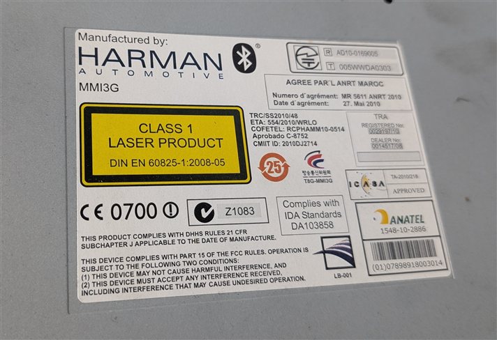 Thumbnail 9: 2012-2013 AUDI A6 (C7) RADIO STEREO CD DVD SD SIM MMI MULTIMEDIA READER PLAYER