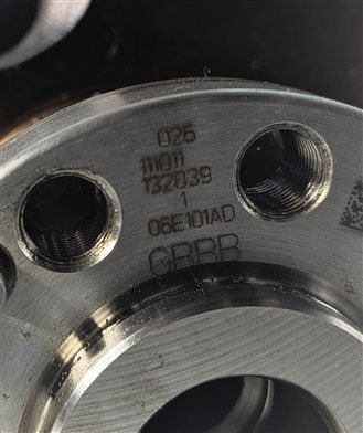 Thumbnail 6: 2012 AUDI A6 C7 4G 3.0L SUPER CGXB ENGINE CRANKSHAFT CRANK SHAFT 06E101AD