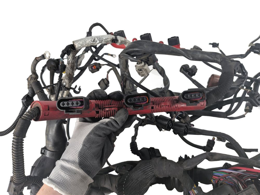 Thumbnail 5: 2012 AUDI A6 C7 4G 3.0L SUPER CGXB ENGINE MOTOR WIRE WIRING HARNESS LOOM