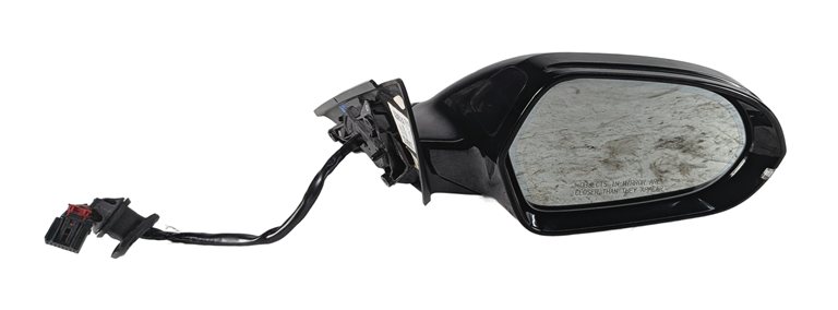 12-13 AUDI A6 (C7 4G) FRONT RIGHT P-FOLD HEAT MEMORY AUTODIM DOOR MIRROR (Black)
