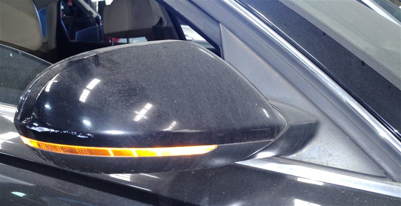 Thumbnail 2: 12-13 AUDI A6 (C7 4G) FRONT RIGHT P-FOLD HEAT MEMORY AUTODIM DOOR MIRROR (Black)