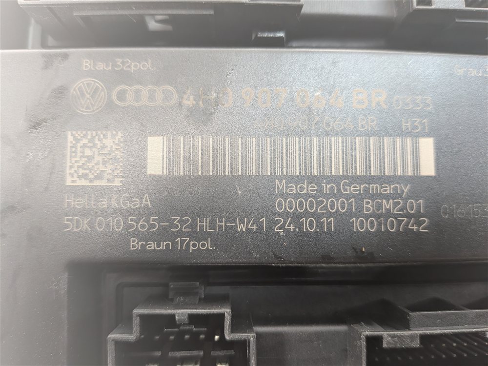 Thumbnail 7: 2012 AUDI A6 (C7 4G) COMFORT CONVENIENCE CONTROL MODULE COMPUTER BCM2