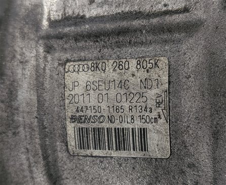Thumbnail 6: 2008-2012 AUDI A4 S4 A5 S5 Q5 (B8 8K 8T 8R) 3.0L / 3.2L A/C AIR COMPRESSOR PUMP