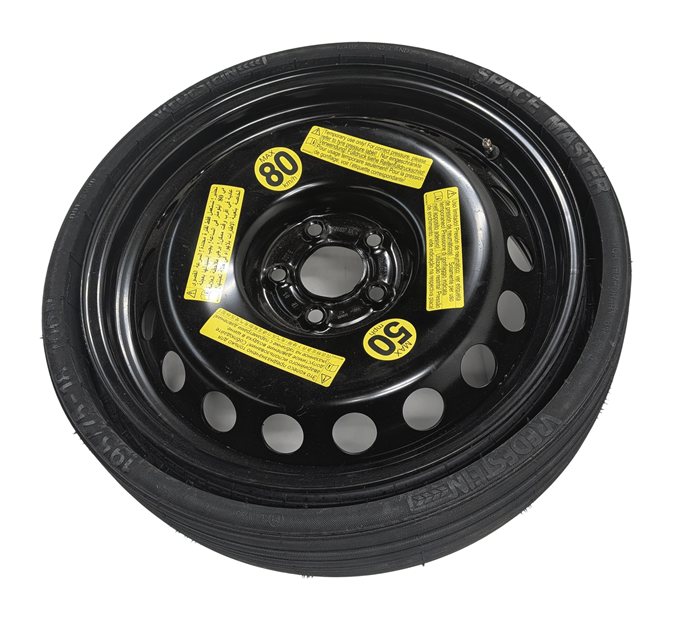 2009-2017 AUDI Q5 (B8 8R) 18x6 COLLAPSIBLE SPARE TIRE WHEEL RIM