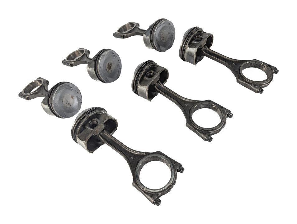 Thumbnail 3: 2008-2012 AUDI A4 A5 A6 Q5 B8 8K 8R C7 3.2L FSI ENGINE PISTON w/ ROD SET/6