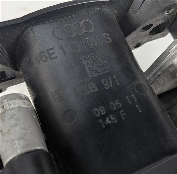 Thumbnail 6: 08-12 AUDI A4 A5 A6 Q5 B8 8T 8K 8R C7 3.2L LEFT LOWER INTAKE MANIFOLD w/ RAIL