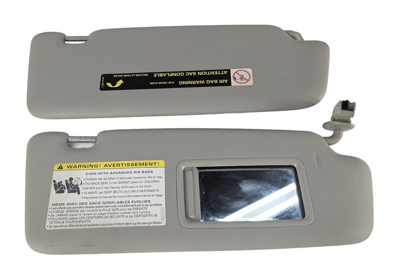 Thumbnail 2: 2009-2012 AUDI Q5 (8R) FRONT LEFT & RIGHT SUNVISOR SHADE SET-2 (Gray)