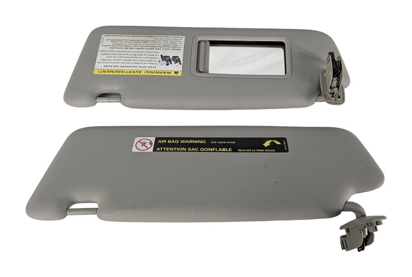 Thumbnail 3: 2009-2012 AUDI Q5 (8R) FRONT LEFT & RIGHT SUNVISOR SHADE SET-2 (Gray)