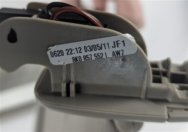 Thumbnail 4: 2009-2012 AUDI Q5 (8R) FRONT LEFT & RIGHT SUNVISOR SHADE SET-2 (Gray)