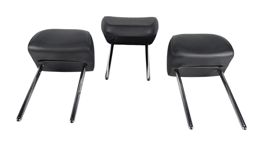 Thumbnail 2: 11-17 AUDI Q5 SQ5 (B8 8R) REAR LEFT RIGHT & CENTER HEADREST SET 3 (Black)
