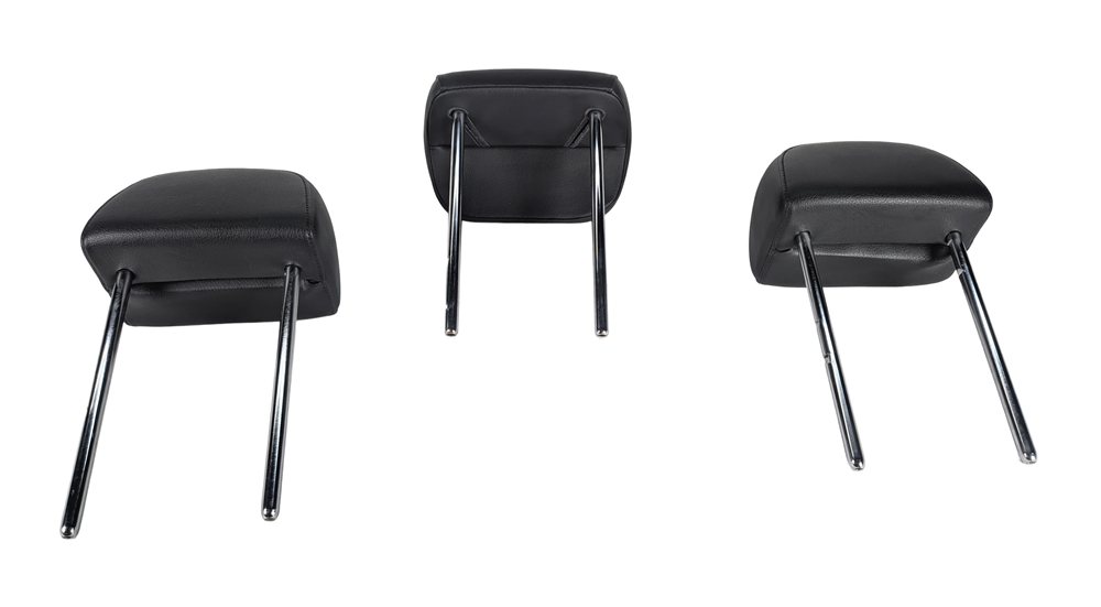 Thumbnail 4: 11-17 AUDI Q5 SQ5 (B8 8R) REAR LEFT RIGHT & CENTER HEADREST SET 3 (Black)