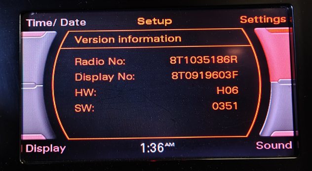 2009-2017 AUDI A4 S4 A5 S5 Q5 (B8 8K 8T 8R) RADIO STEREO MEDIA DISPLAY SCREEN
