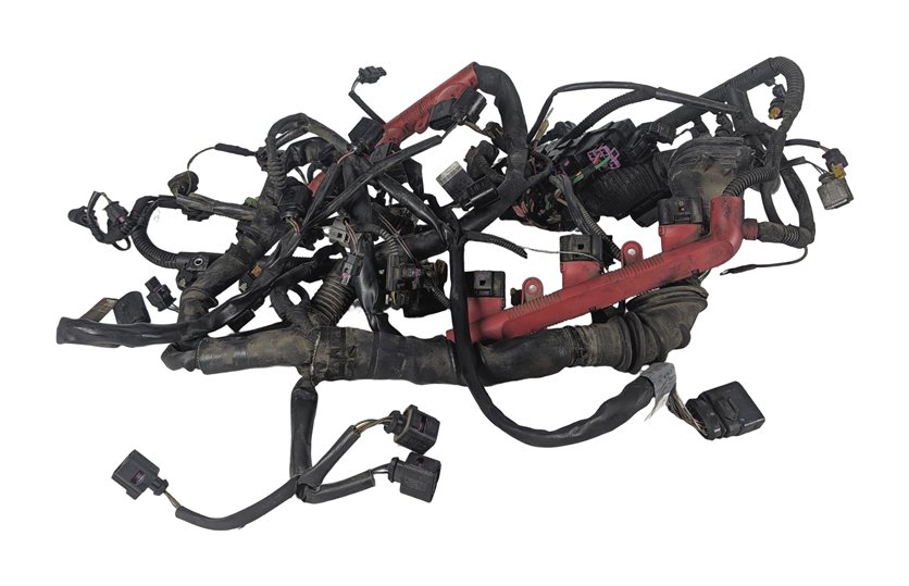 Thumbnail 2: 2011 AUDI Q5 (B8 8R) 3.2L (CALB) ENGINE MOTOR WIRE WIRING HARNESS LOOM