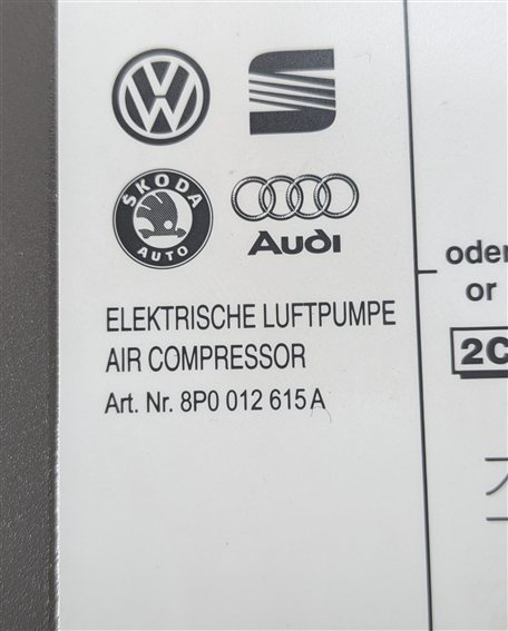 Thumbnail 6: 2011 AUDI Q5 (B8 8R) EMERGENCY SPARE TIRE AIR COMPRESSOR INFLATOR PUMP