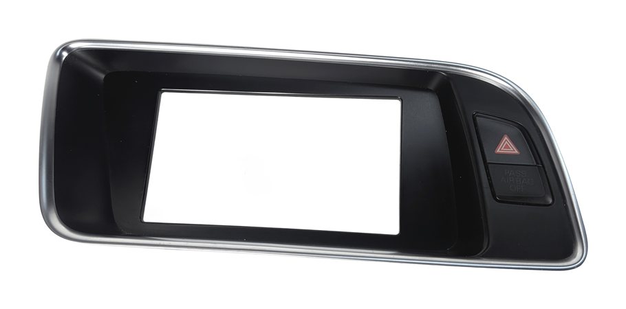 Thumbnail 2: 2011 AUDI Q5 (B8 8R) DASH INFOTAINMENT SCREEN TRIM BEZEL w/ HAZARD SWITCH