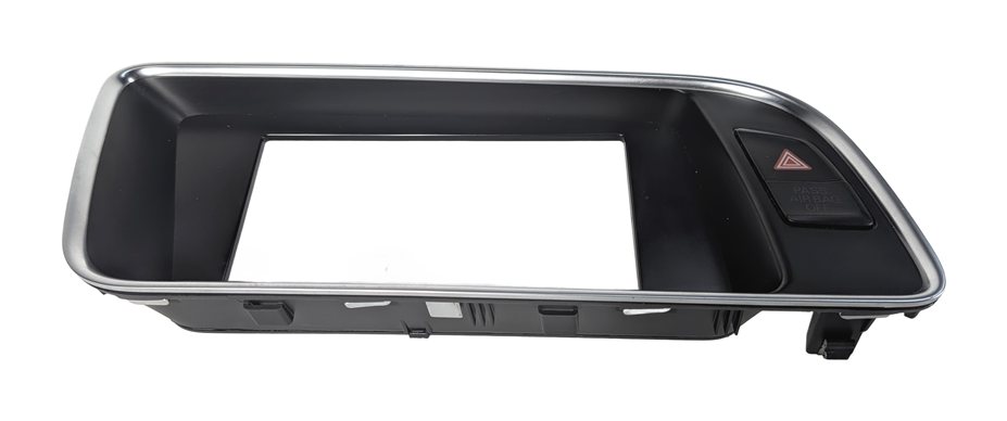 Thumbnail 3: 2011 AUDI Q5 (B8 8R) DASH INFOTAINMENT SCREEN TRIM BEZEL w/ HAZARD SWITCH