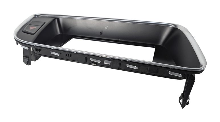 Thumbnail 4: 2011 AUDI Q5 (B8 8R) DASH INFOTAINMENT SCREEN TRIM BEZEL w/ HAZARD SWITCH