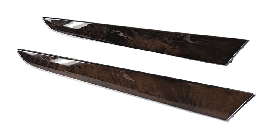Thumbnail 3: 2011 AUDI Q5 B8 8R INTERIOR DOOR DASH TRIM INLAY PANEL SET/3 (Walnut)