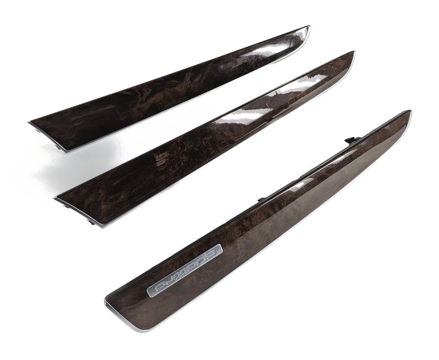 Thumbnail 8: 2011 AUDI Q5 B8 8R INTERIOR DOOR DASH TRIM INLAY PANEL SET/3 (Walnut)