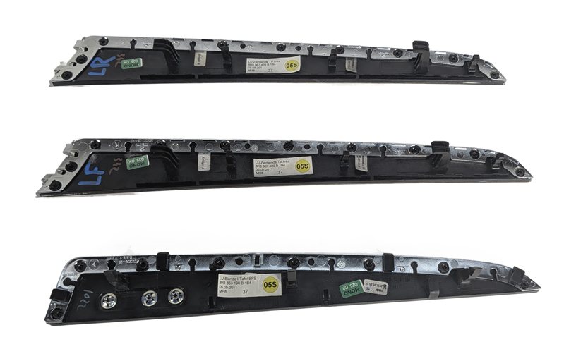 Thumbnail 9: 2011 AUDI Q5 B8 8R INTERIOR DOOR DASH TRIM INLAY PANEL SET/3 (Walnut)