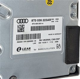 Thumbnail 4: 2011 AUDI Q5 (B8 8R) BANG & OLUFSEN B&O AUDIO SOUND STEREO AMPLIFIER AMP