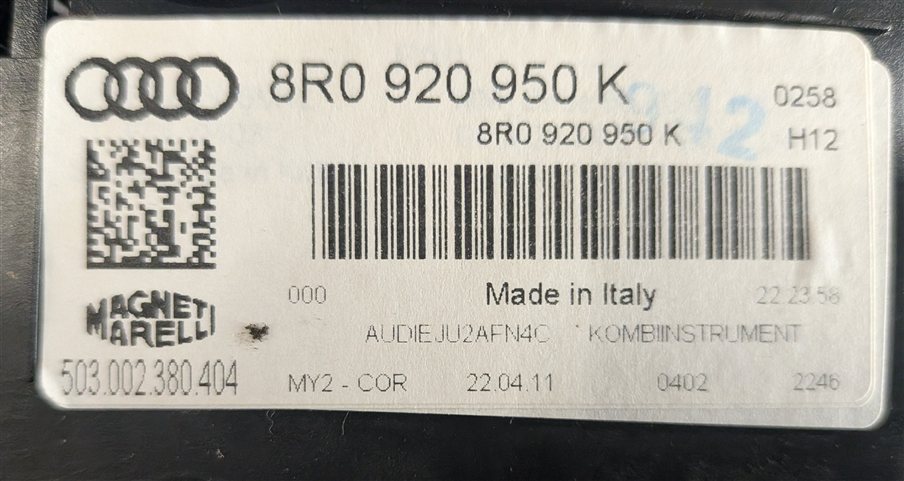 Thumbnail 8: 11-12 AUDI Q5 (B8 8R) 3.2L CALB ENGINE ECM ECU BCM SPEEDOMETER MODULE KEY SET