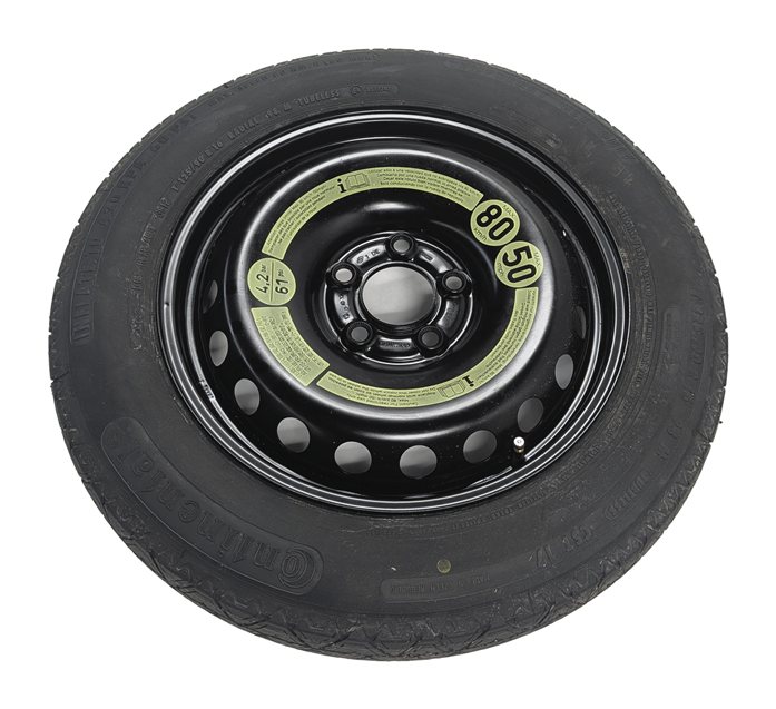 08-13 MERCEDES C230 C250 C300 C350 (W204) 16x3-1/2 ROADSIDE SPARE TIRE WHEEL RIM