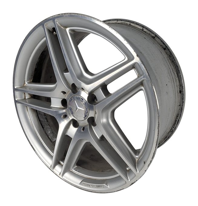 08-15 MERCEDES BENZ C-CLASS (W204) 18x8.5 REAR 5 DOUBLE 10-SPOKE AMG WHEEL RIM