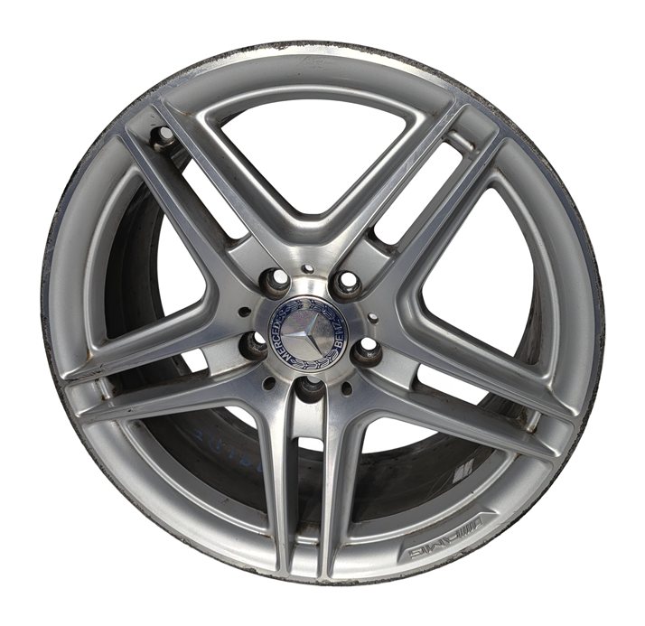 Thumbnail 2: 2008-2015 MERCEDES C-CLASS W204 FRONT 18x8 DOUBLE 5-DOUBLE SPOKE AMG WHEEL RIM