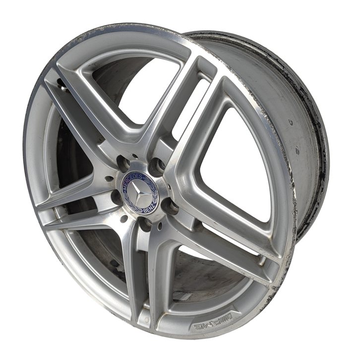 08-15 MERCEDES BENZ C-CLASS (W204) 18x8.5 REAR 5 DOUBLE 10-SPOKE AMG WHEEL RIM