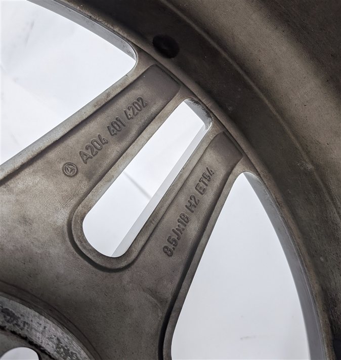 Thumbnail 3: 08-15 MERCEDES BENZ C-CLASS (W204) 18x8.5 REAR 5 DOUBLE 10-SPOKE AMG WHEEL RIM
