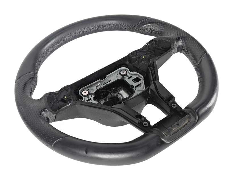 12-14 MERCEDES C250 C300 C350 W204 AMG STEERING WHEEL w/CONTROLS NO HEAT (Black)