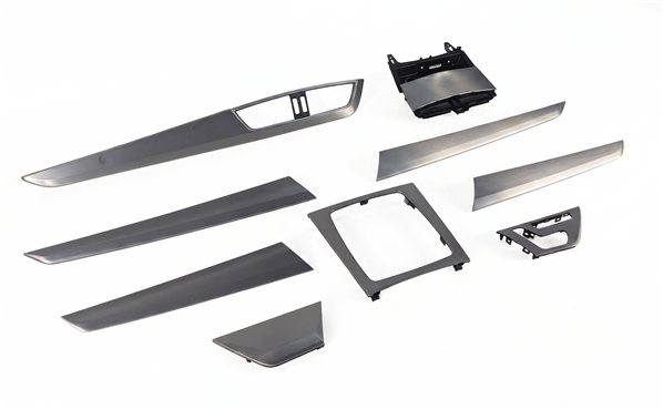 2013 MERCEDES C250 W204 INTERIOR DOOR DASH CENTER CONSOLE TRIM SET/9 (Aluminum)