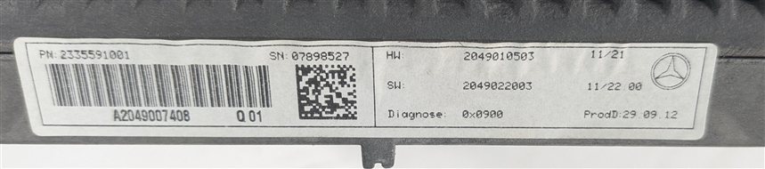 Thumbnail 7: 12-16 MERCEDES C GL ML SLK W204 W166 R172 X166 INFORMATION GPS NAVIGATION SCREEN